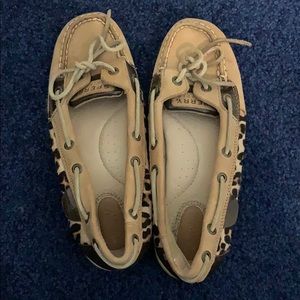 Calf hair leopard Sperry Topsiders